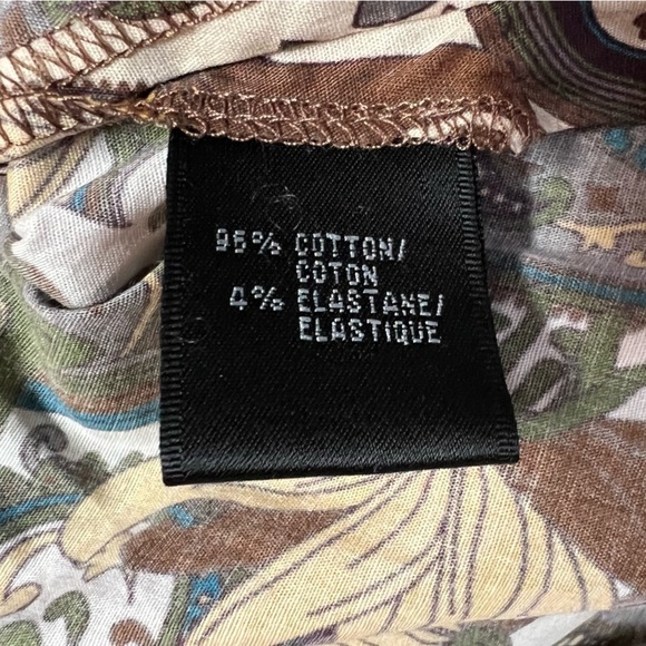 Lafayette 148 New York Paisley Cotton Poplin Tunic with Beaded Neckline Size 0 - Picture 8 of 12